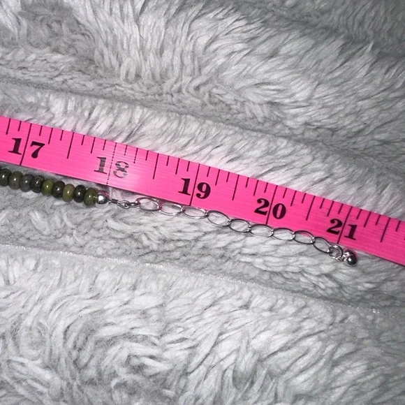 Forest Night Green epidote bead necklace by Jay King - Picture 13 of 14